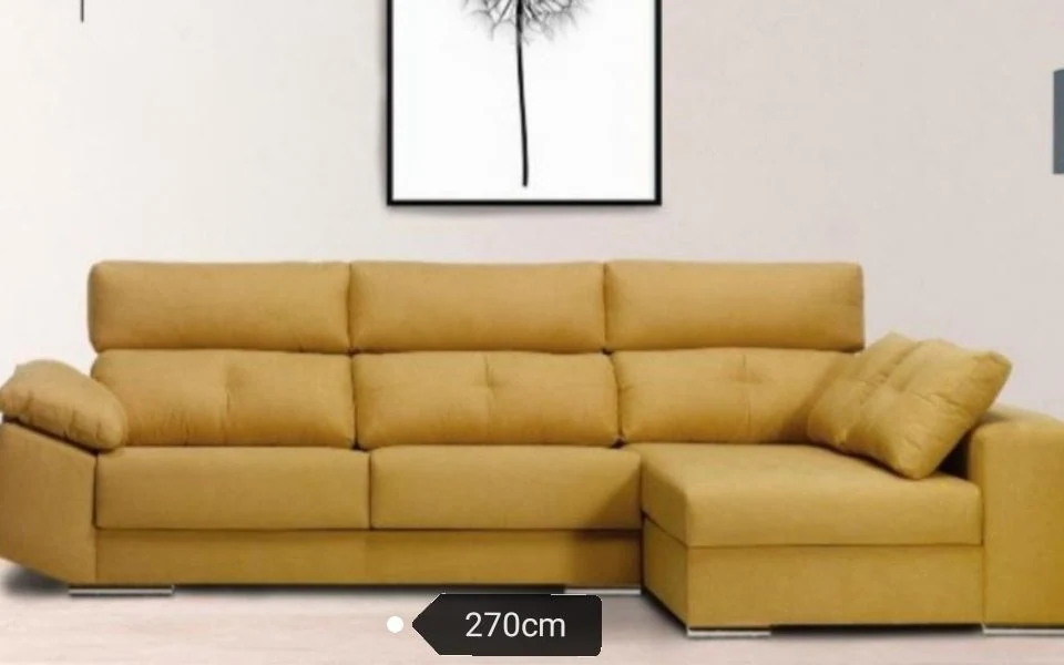 Oferta sofa ocre de momo decoracion