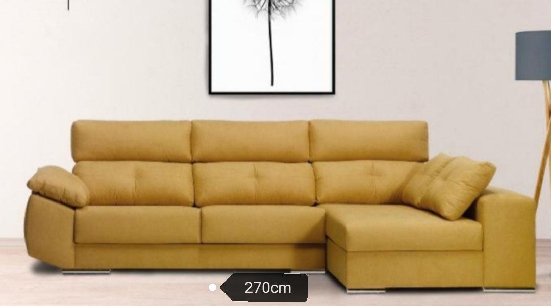 Oferta sofa ocre de momo decoracion